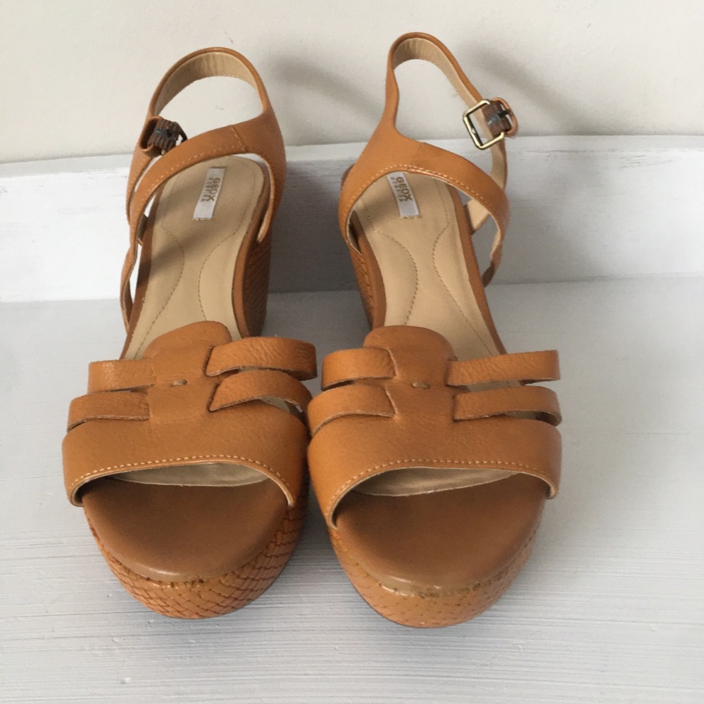 Geox Respira Women Italian Sandal Leather Size 5
